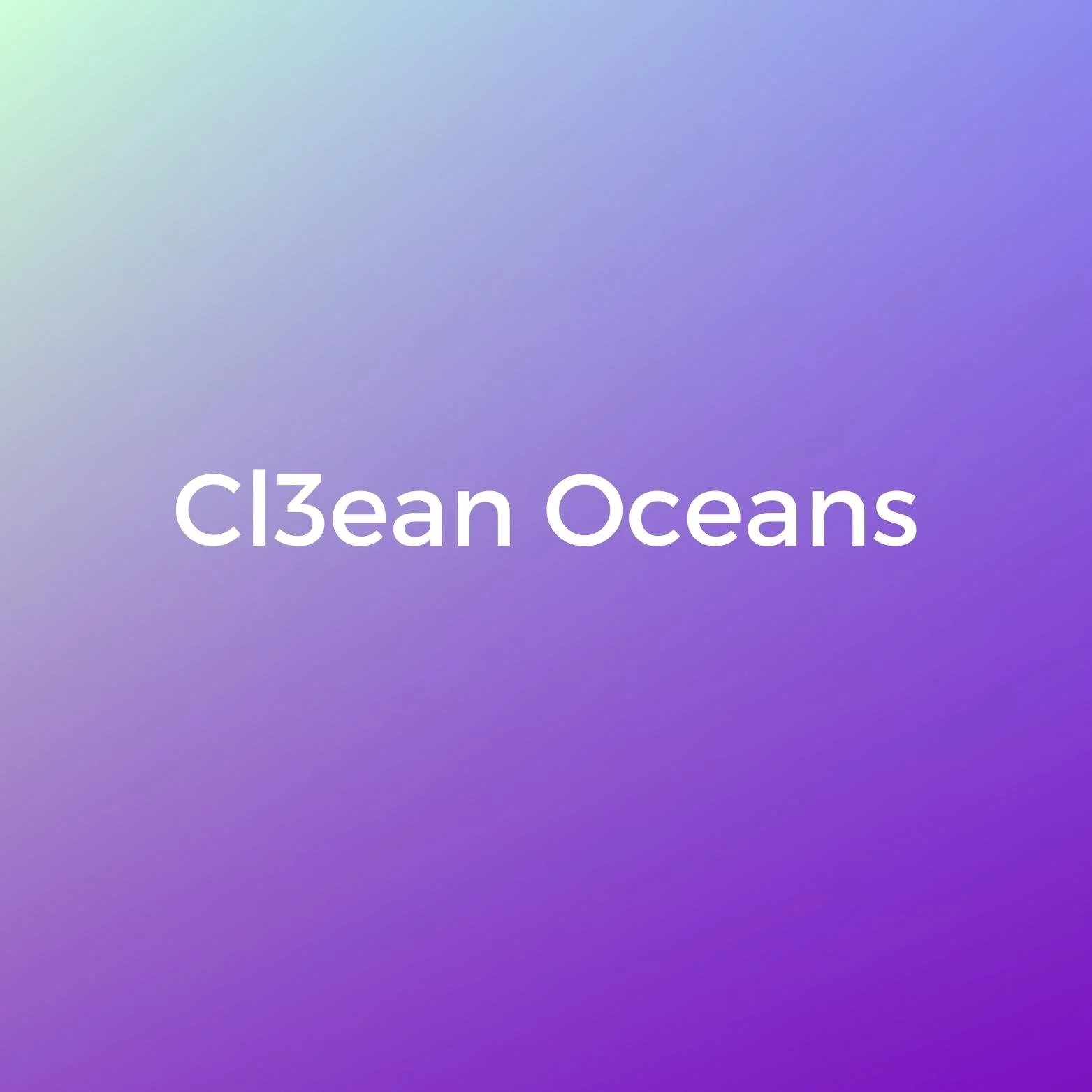 Cl3ean Oceans