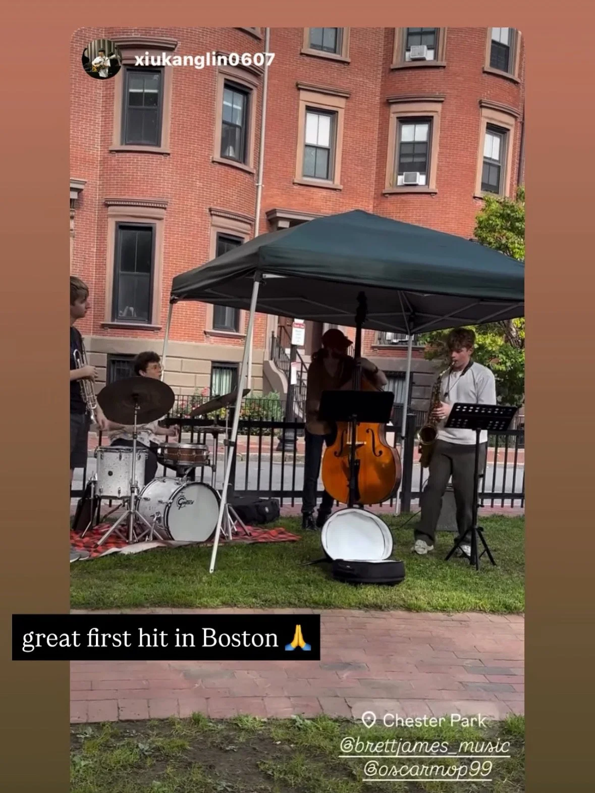 September
 2025 First Gig in Boston, MA