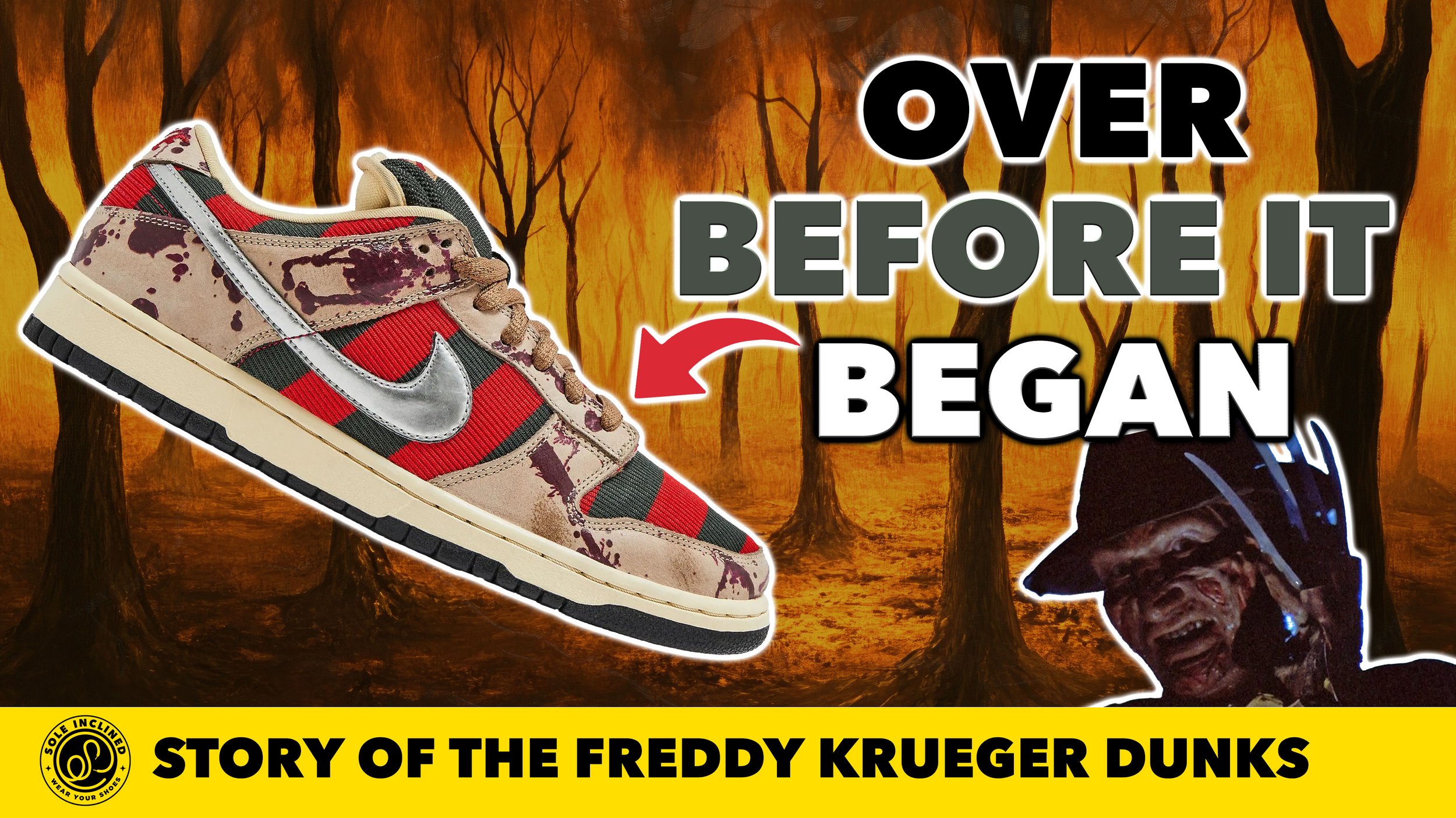 The SB Dunk That Was Pulled Before Release! Here's the Story of the Freddy Krueger Nike SB Dunk Low.