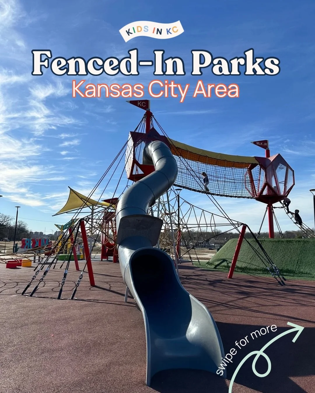 Raise your hand if you&rsquo;ve ever wanted to visit a park, but need it to be fenced. I&rsquo;ll go first. 🙋🏼&zwj;♀️ 

When my oldest kids were &ldquo;2 under 2&rdquo;, these are the kinds of parks I was always looking for. The fence is just an ex