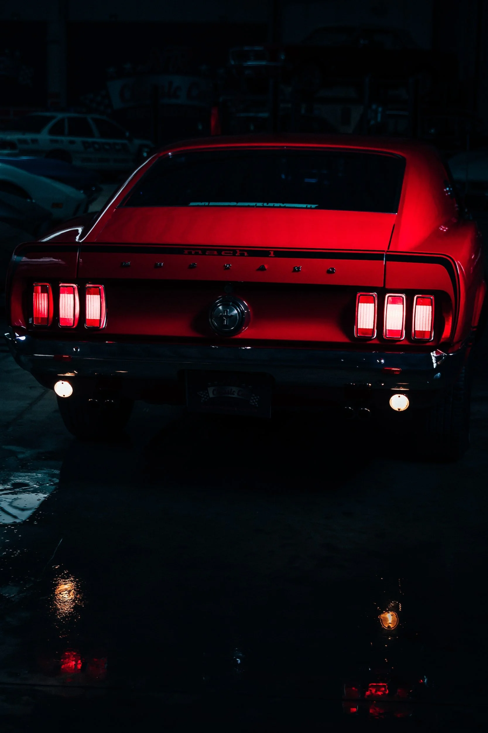 Red Mustang back windshield replacement kansas city