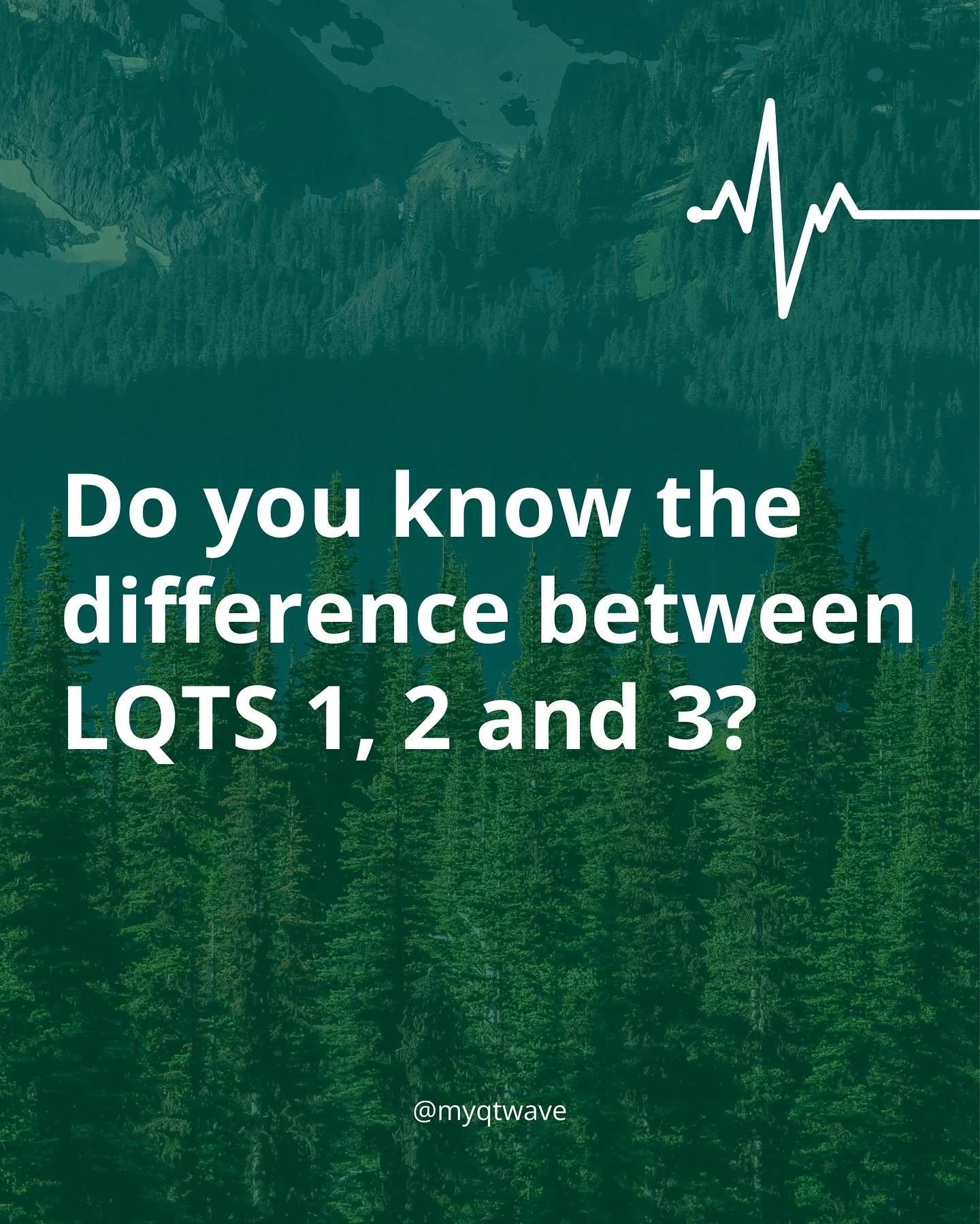Not all Long QT Syndromes are the same. 
LQT1, LQT2, and LQT3 are the most common types – and each comes with its own story. 
💚 Understanding your type isn’t just medical – it’s empowering. Knowing what triggers episodes and