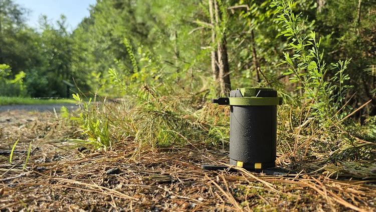 TCK-24 positioned in the field