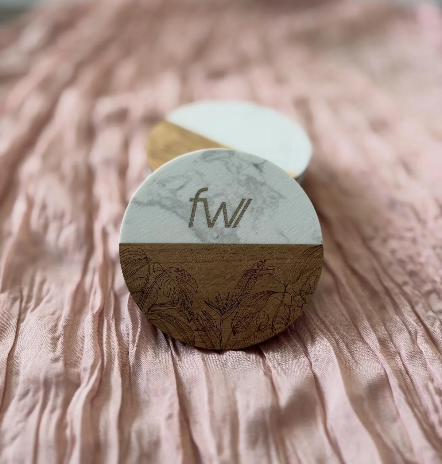 Small details make the biggest statement. 🌿

This custom coaster was designed with delicate floral detail to add a personal, timeless touch to any space. Whether it&rsquo;s a gift or something just for you, every piece we make is one-of-a-kind&mdash