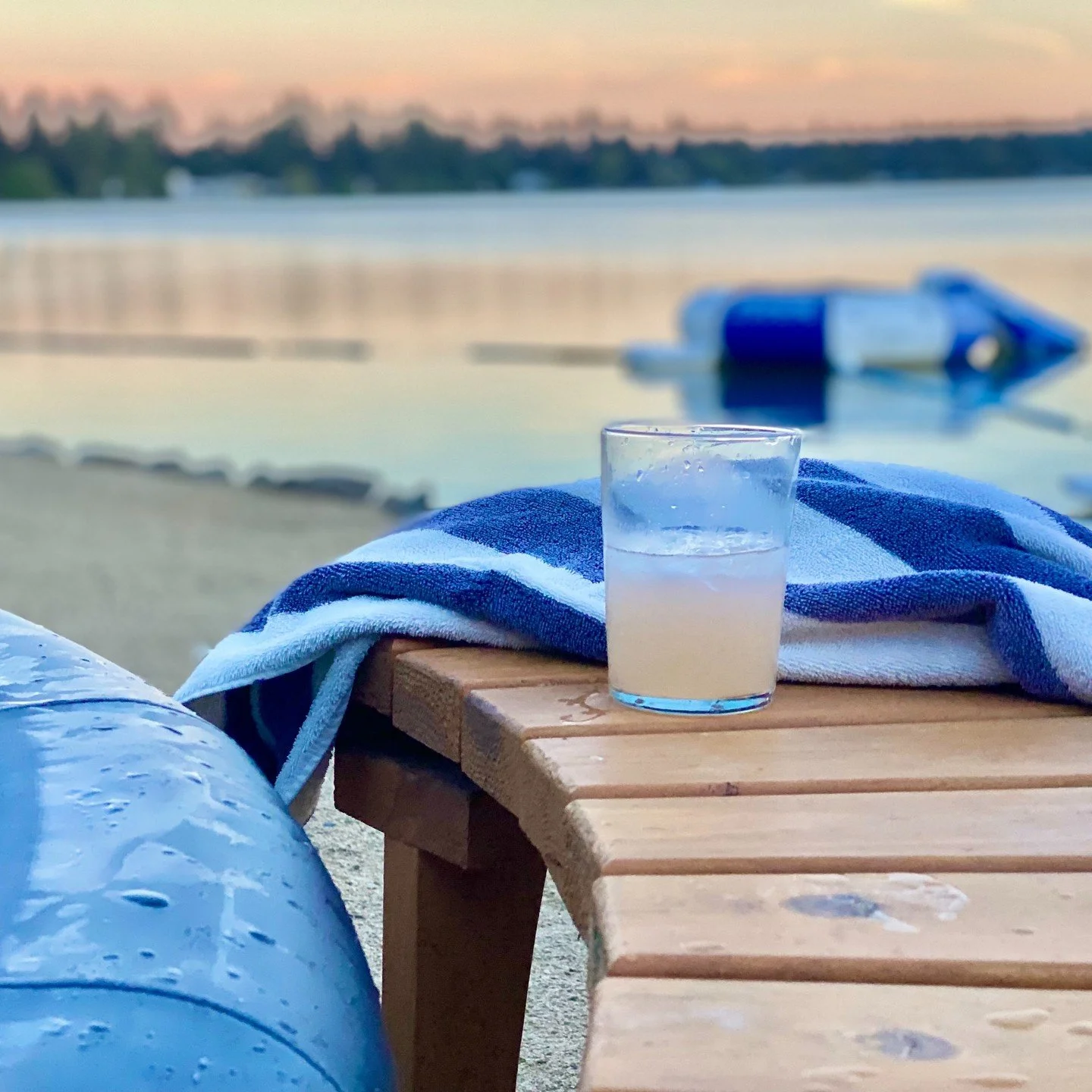 this lake has its fun, but it is often just the ducks making waves