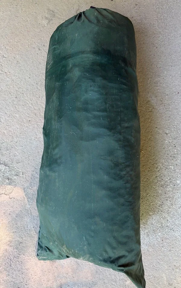 2-person tent, green (also, not pictured, a 4-person tent, white) 