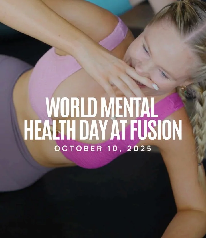 P1 // World Mental Health Day at Fusion 🤍 

Our community is everything to us, and it constantly blows us away how belonging to our studio has helped so many of our members through tough times. Through movement and connection we find purpose. 

We&r