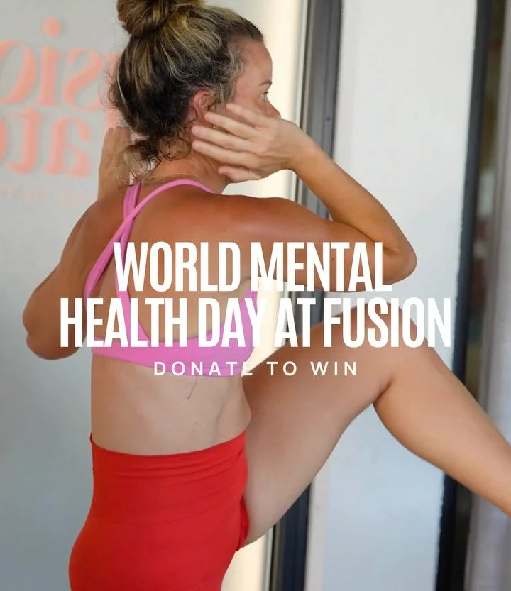 P2 // World Mental Health Day at Fusion 

We&rsquo;re coming together to fundraise for an important charity, @beyondblueofficial who help Australians manage anxiety, depression, and suicide prevention through 24/7 free counselling &amp; resources. 

