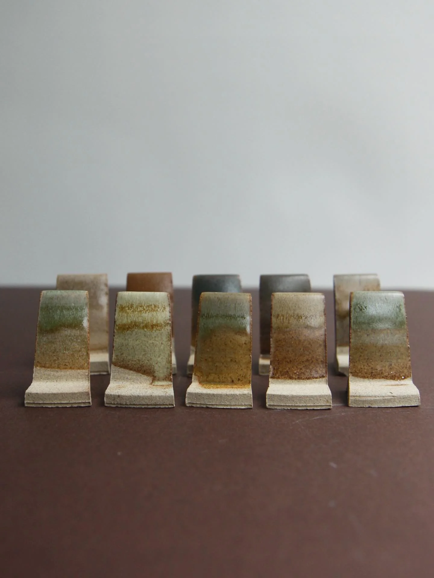 The never ending search for the perfect glaze continues. Many of you will know I tirelessly research, test and get very frustrated with glazes. 

With each glaze I am seeking to develop a recipe with good chemistry for durability and with the desired