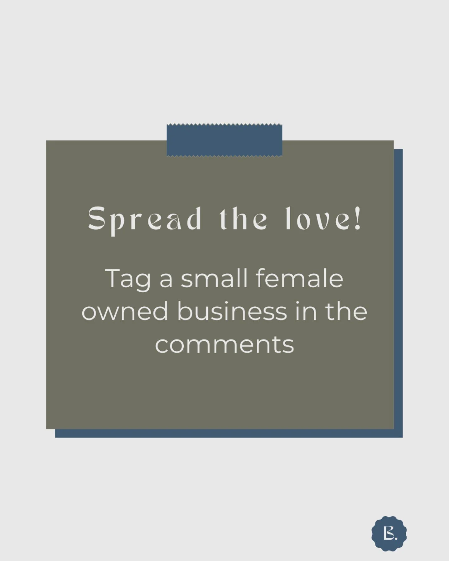 Happy Monday! let's start the week by spreading the love.  Tag a few of the small female owned business you love below. 

I'll start with a few of mine 
 @crhphotography  @clarewatson.virtualassistant @amongthewildplay @thewhisperingbranch @allied.st