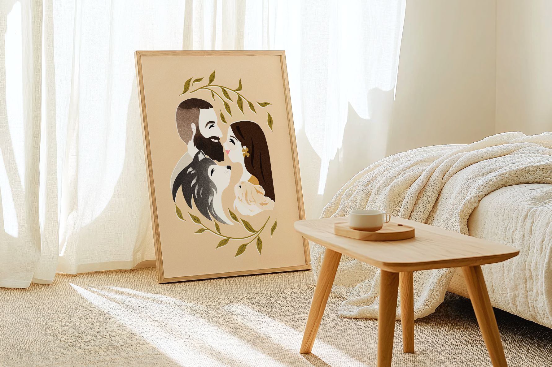 illustration sur mesure pour 1 à 2 personnes