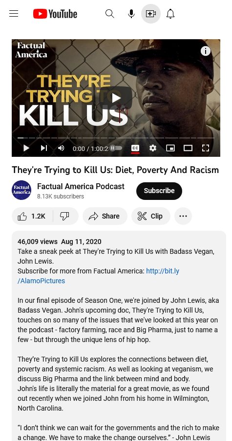 They're Trying to Kill Us: Diet, Poverty and Racism