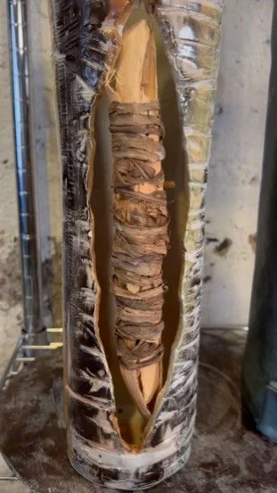 
Susan Siegel, soda-fired totem with Morrocan miswak