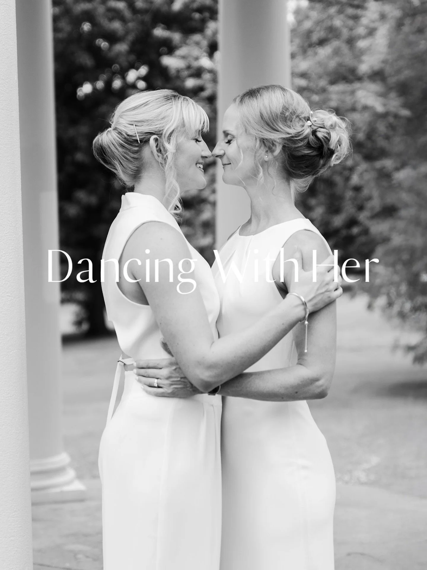 Lyndsay and Erica&rsquo;s beautiful wedding day featured on @dancingwithher 💛🥰🥹

Can we have a moment for their whole look! The outfits! The hair!! 🤍😍 

Their day started with an intimate ceremony in front of a gorgeous backdrop🏛️, followed by 