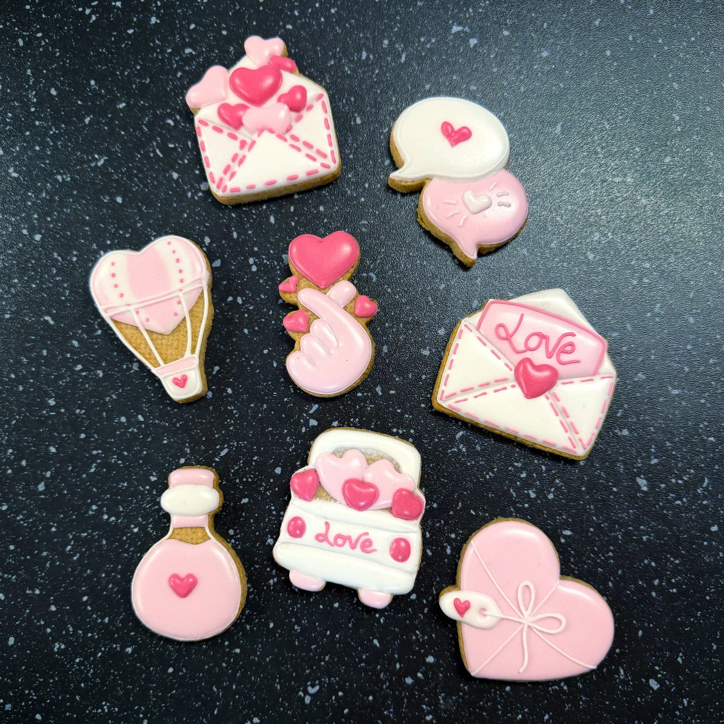 Coffret cadeau de 8 Sablés St Valentin