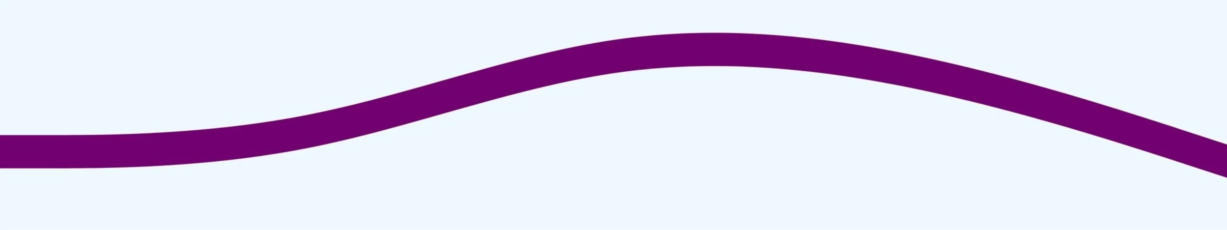 Blue background with a purple wavy line across the top