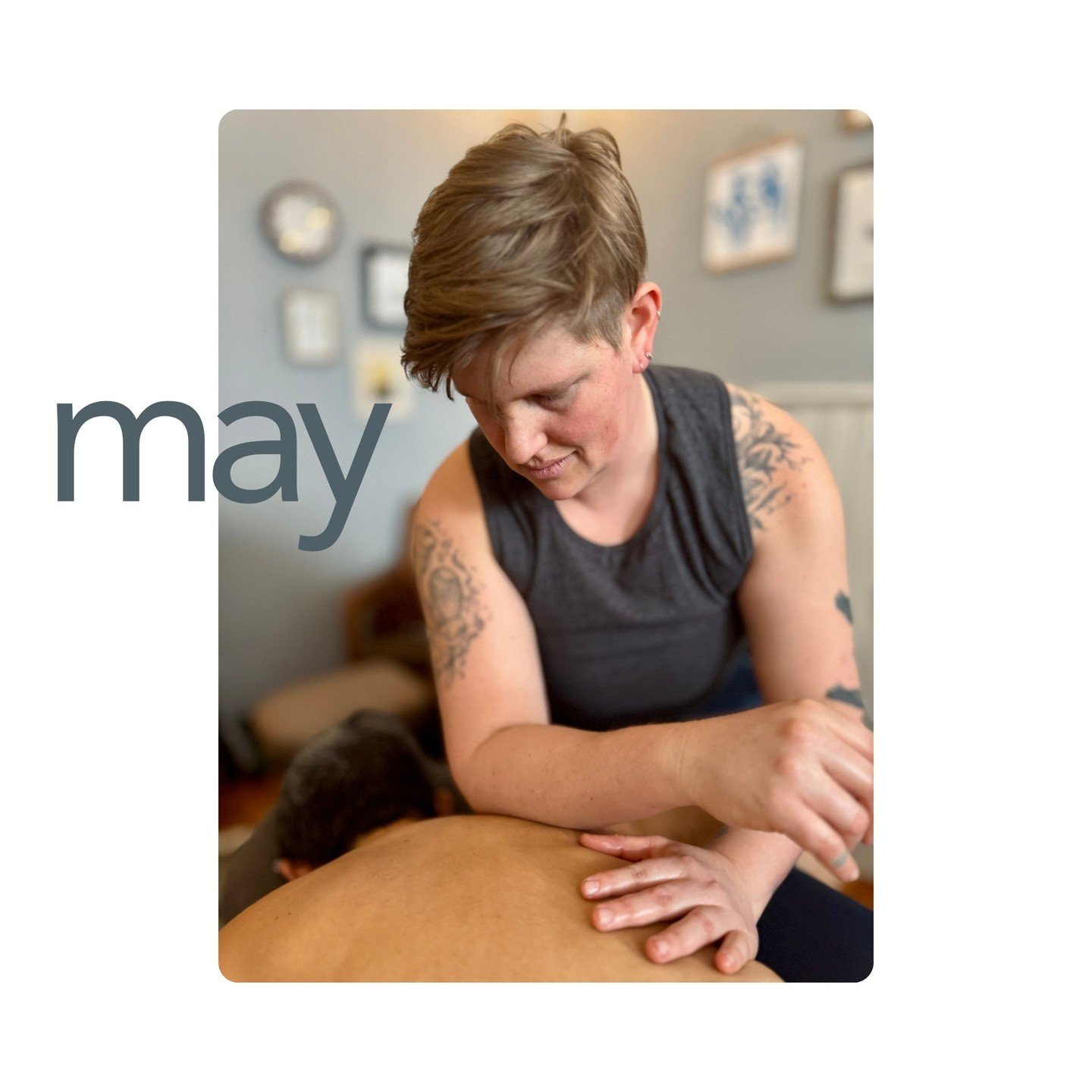 Happy May! Prep your body for those summer adventures with a massage!
.
You can now book ~2 months in advance with me in Madison, so I recommend planning ahead so you can snag your favorite spot! New client special appointments available through 5/15
