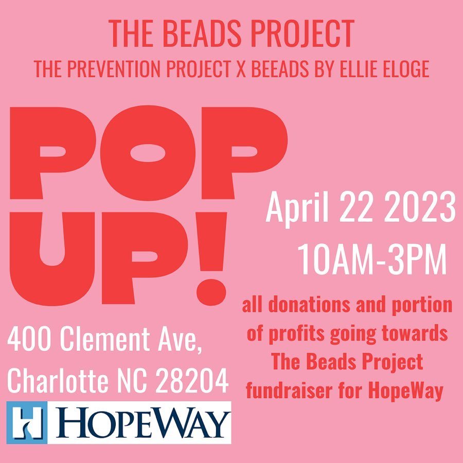 The Beads Project POP UP!!!💌 April 22 from 10-3!!! come support us along with other vendors/small businesses that will be announced soon🤗🤗🤗 we have been working very hard on this event and can&rsquo;t wait to see you all there!!! all donations an