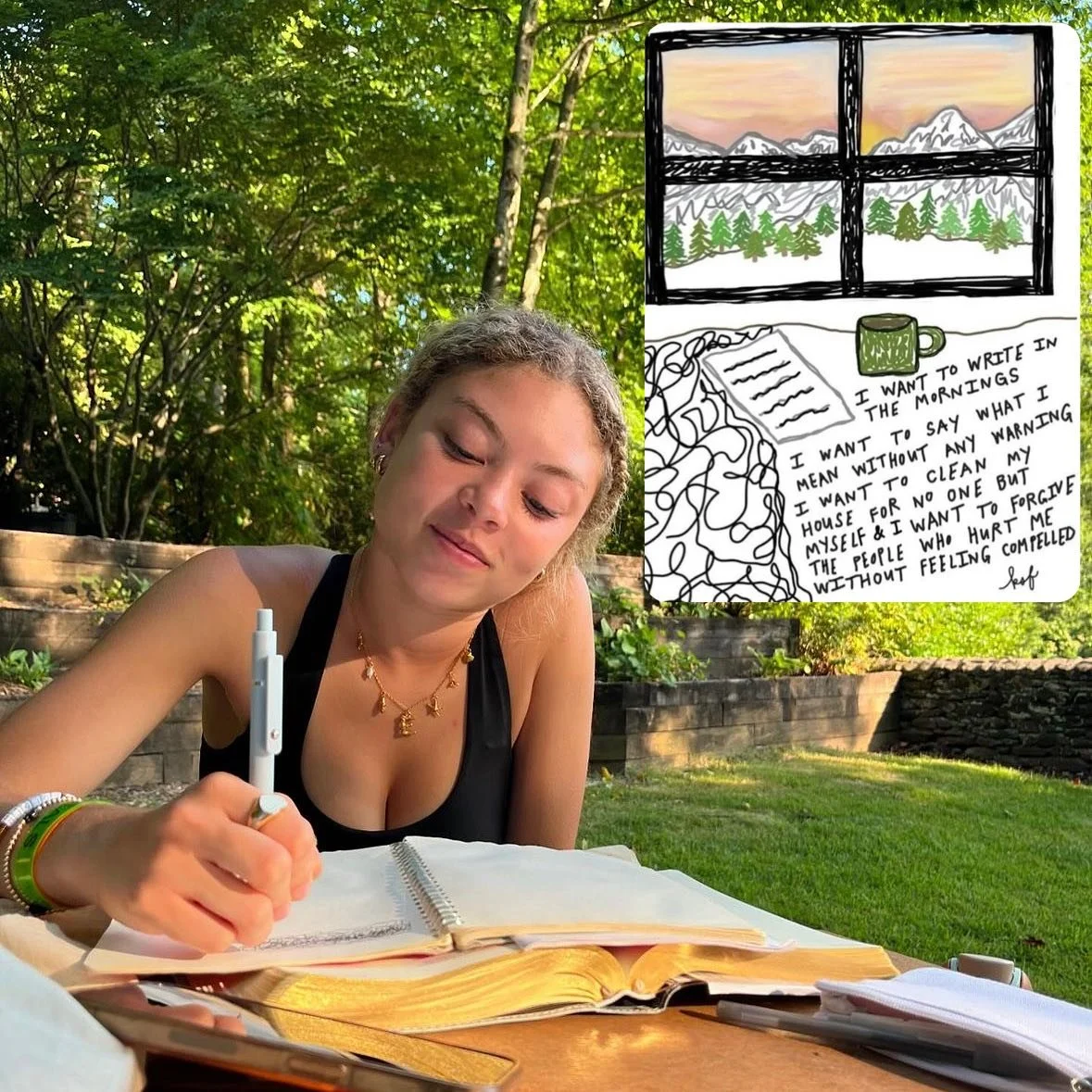 to write is to feel. processing and releasing emotions reduces stress and gives yourself a break from looping thoughts. when journaling we might write things out that we didn&rsquo;t realize we were feeling before. this helps us to understand our fee