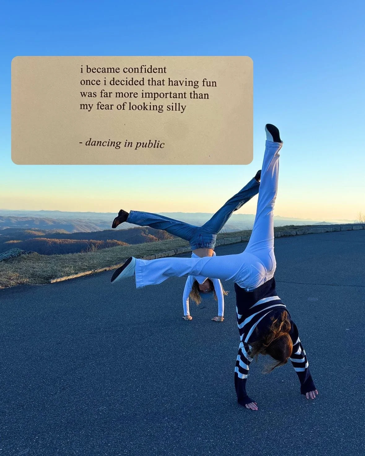 life is so much more fun when you stop taking it so seriously!! TRUST ME it&rsquo;s exhausting trying to be &ldquo;cool&rdquo;&hellip; be weird!! and surround yourself with people who let you be your weird self!! dance obnoxiously and sing loudly, it