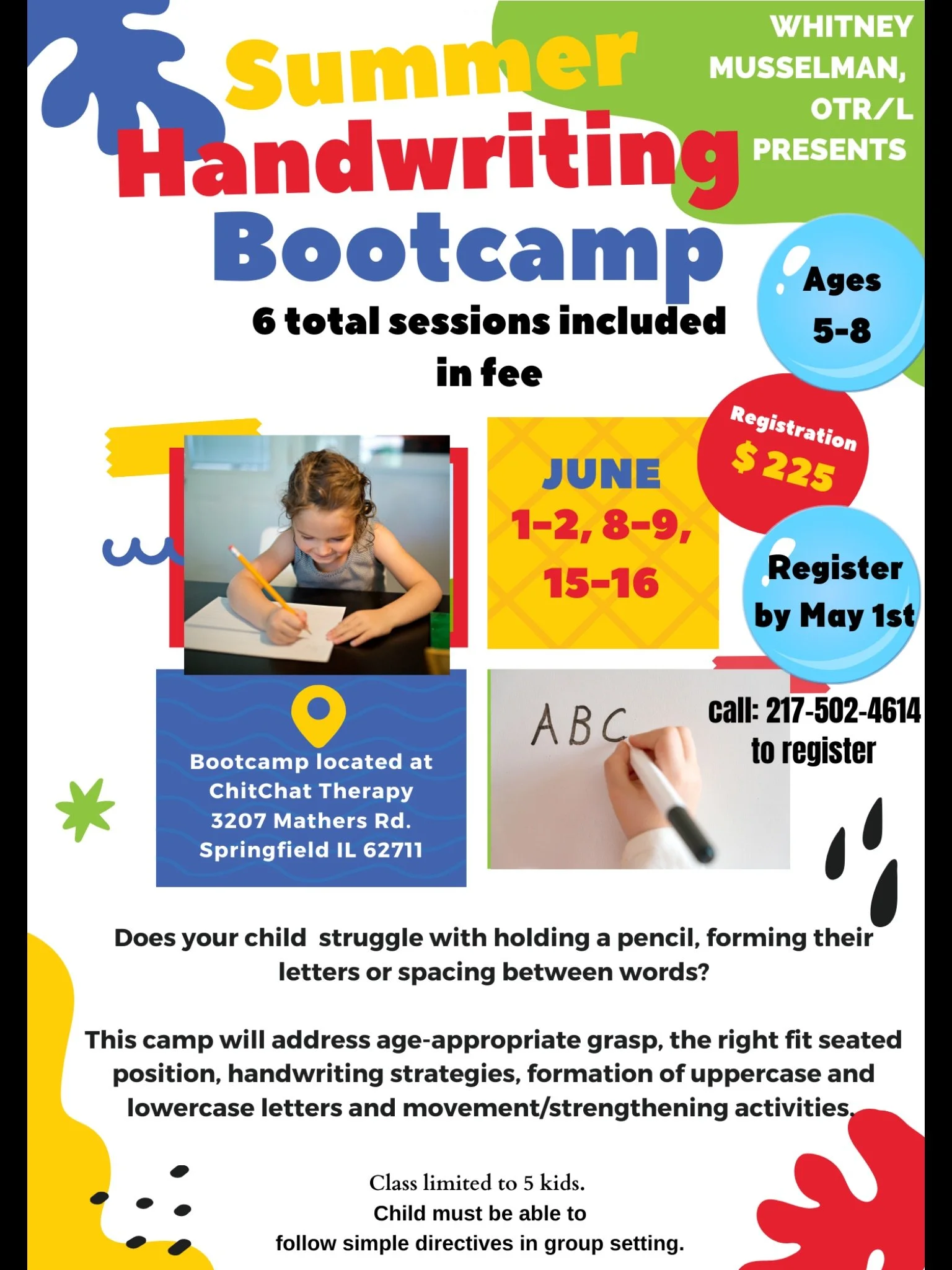Handwriting bootcamp 