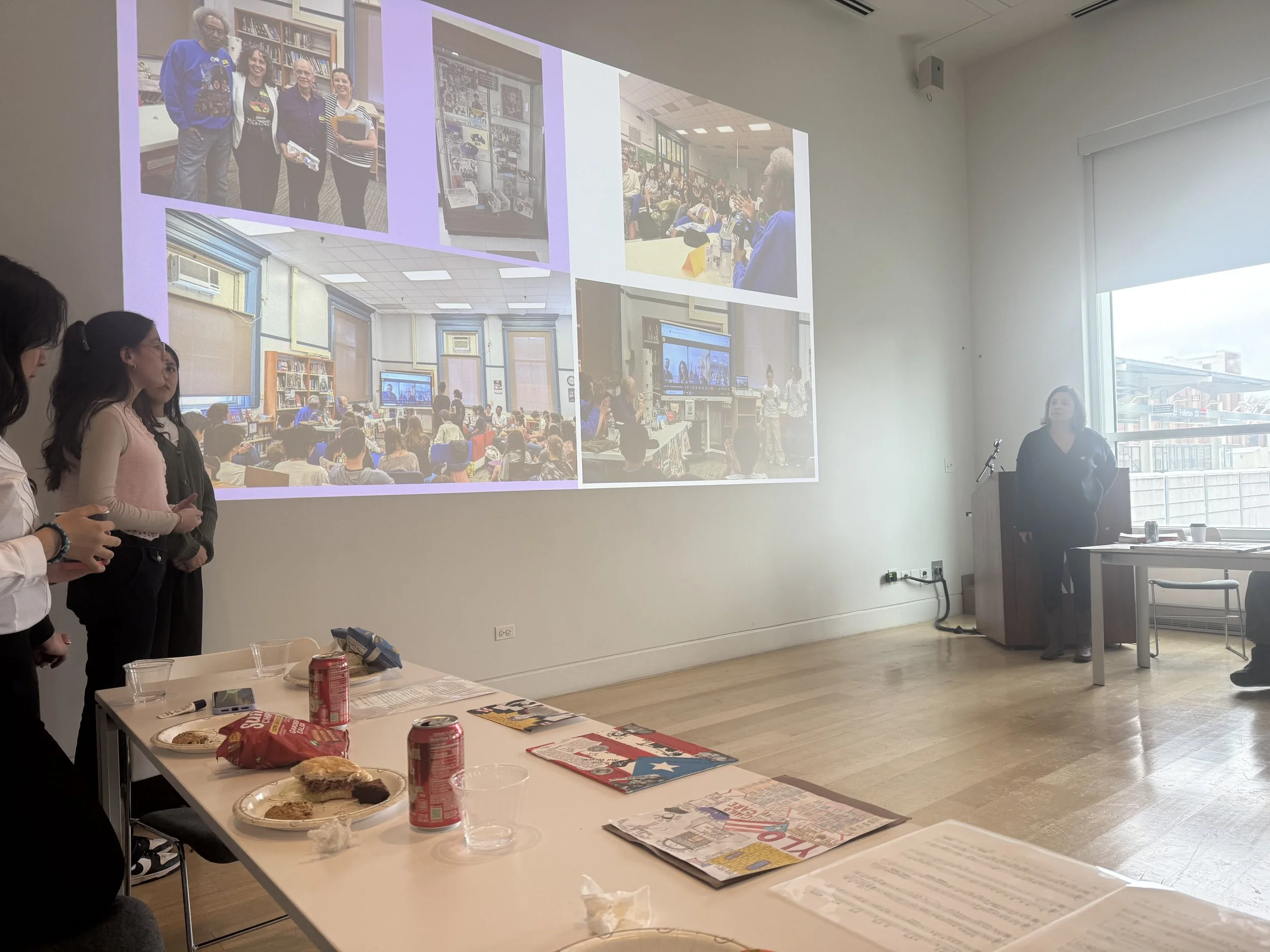 Latinx Studies Now @ YLO Exhibit at DePaul Art Museum - Students presenting. (January 2026)