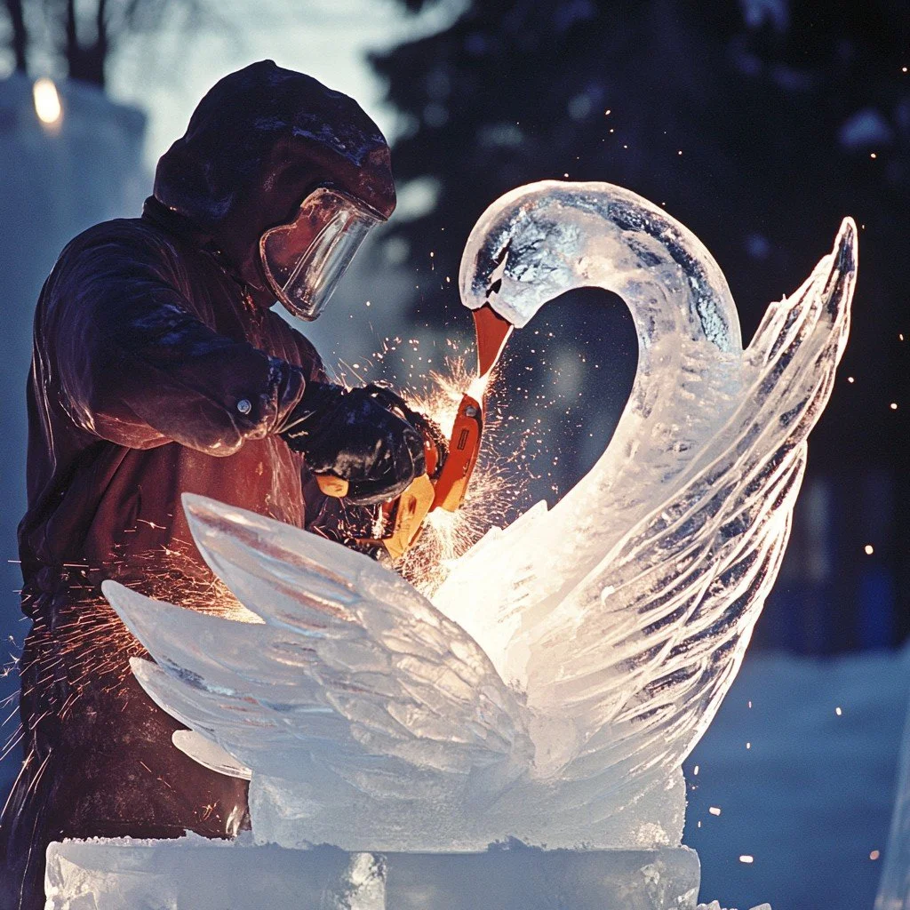 Chiseled Hearts: A Live Valentine’s Ice Carving Event