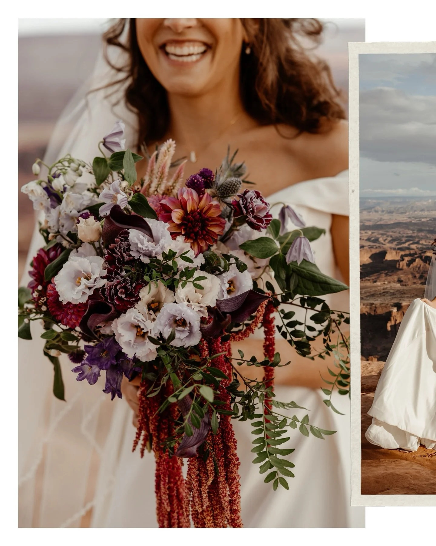 They exchanged vows at the Grand Overlook in Canyonlands National Park, surrounded by red rock views and their closest people. The wind, the light, the laughter&mdash; t all came together in the most perfect, effortless way. ✨

Here&rsquo;s to advent