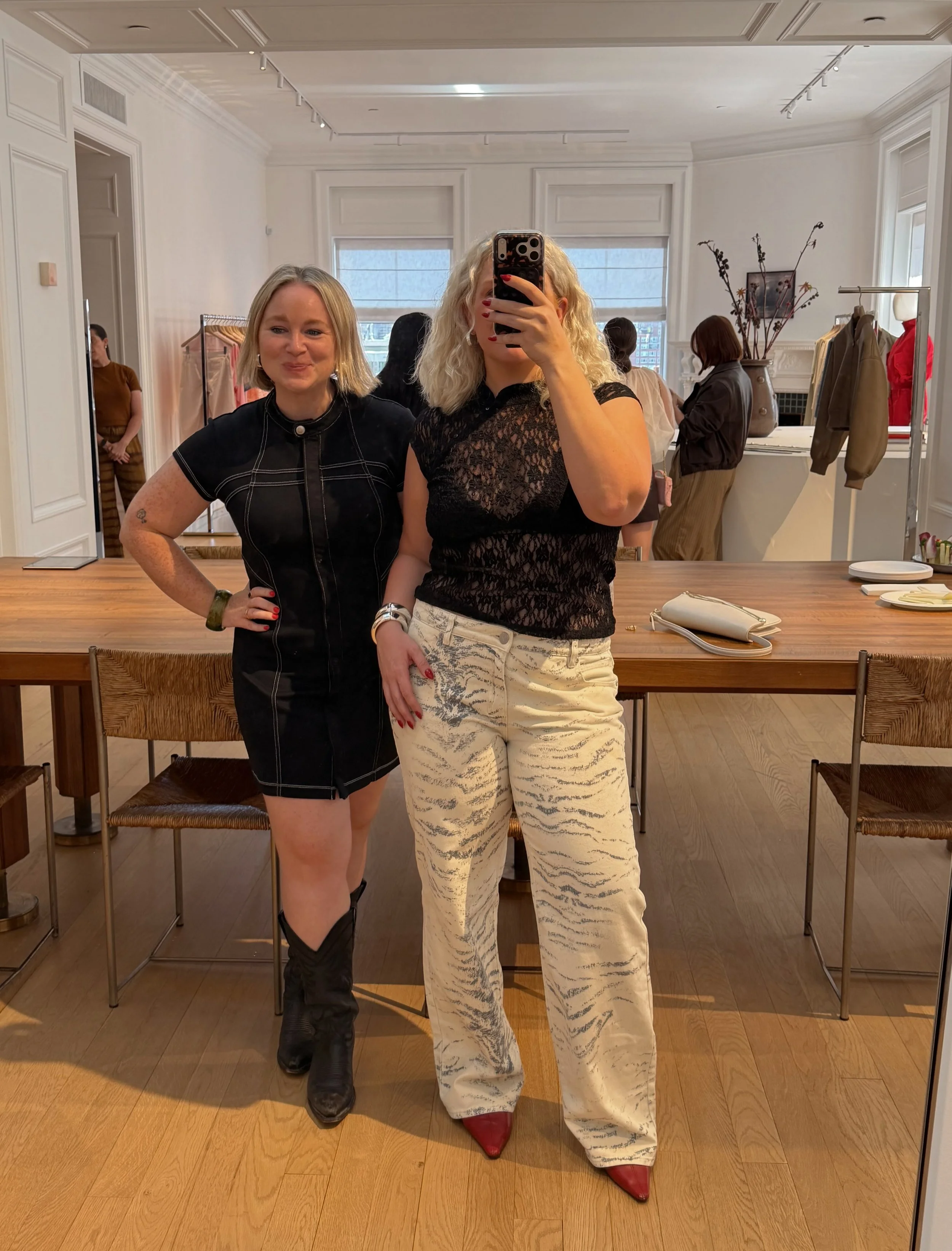 the most ideal day seeing a preview of FRAME&rsquo;s SS27 pieces in person and the best part is their new shop is open on king st in chs ✨