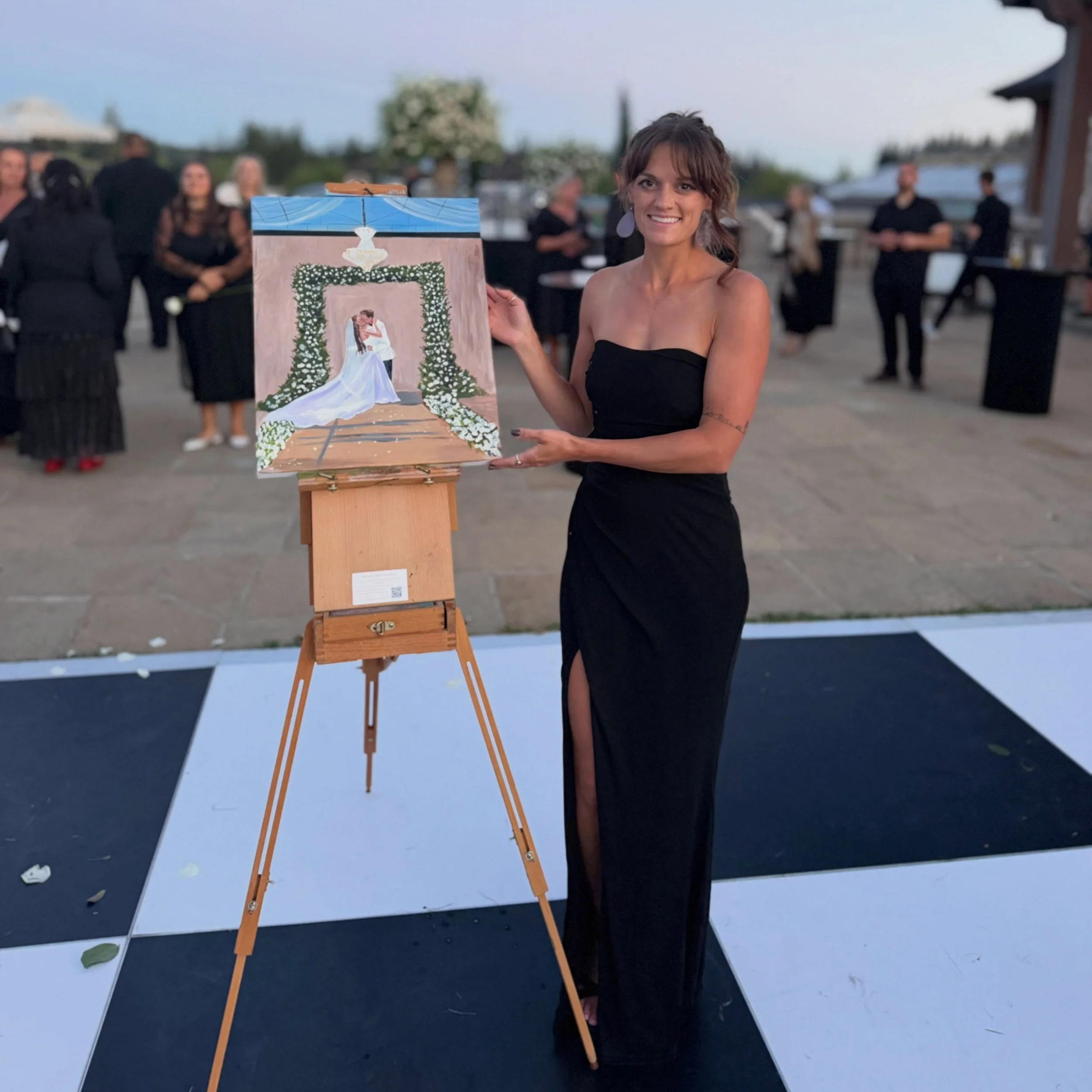 Swipe to the end to see the final painting!
