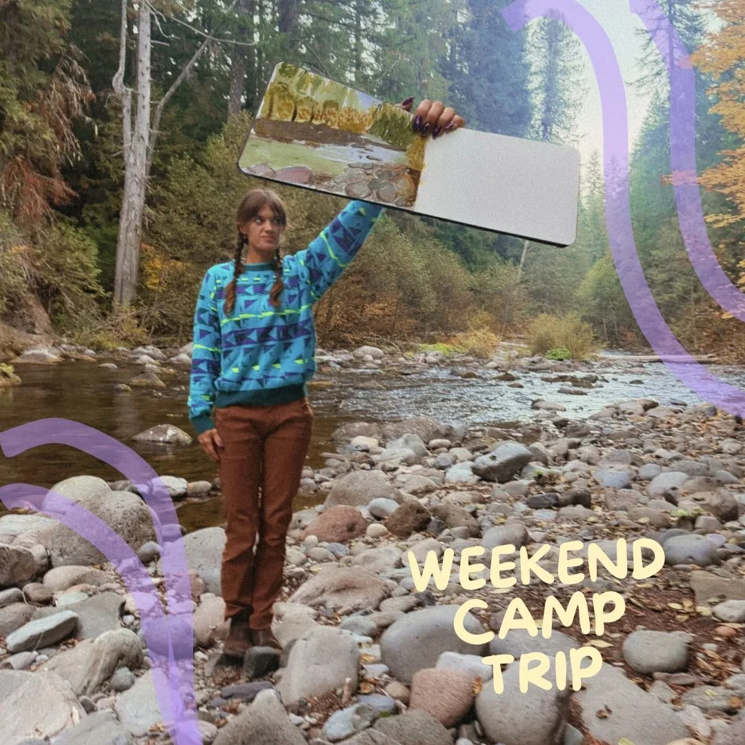 Fall camping and hiking trip, with a sprinkle of painting with it just for fun. 🍁🍂🥾🗻🎨