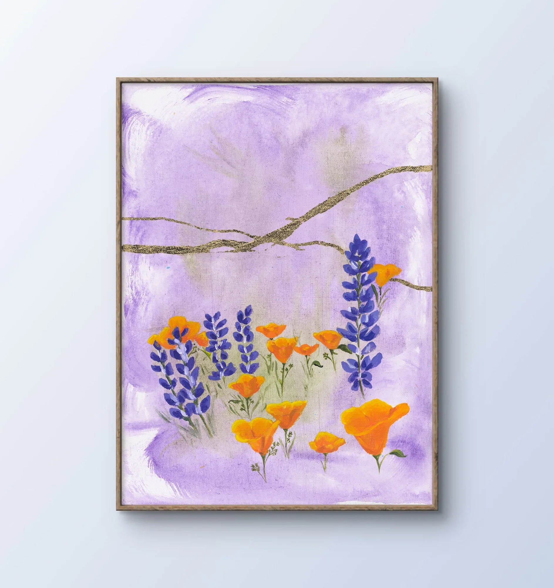 Roadside Glimmers Original 9"x12"