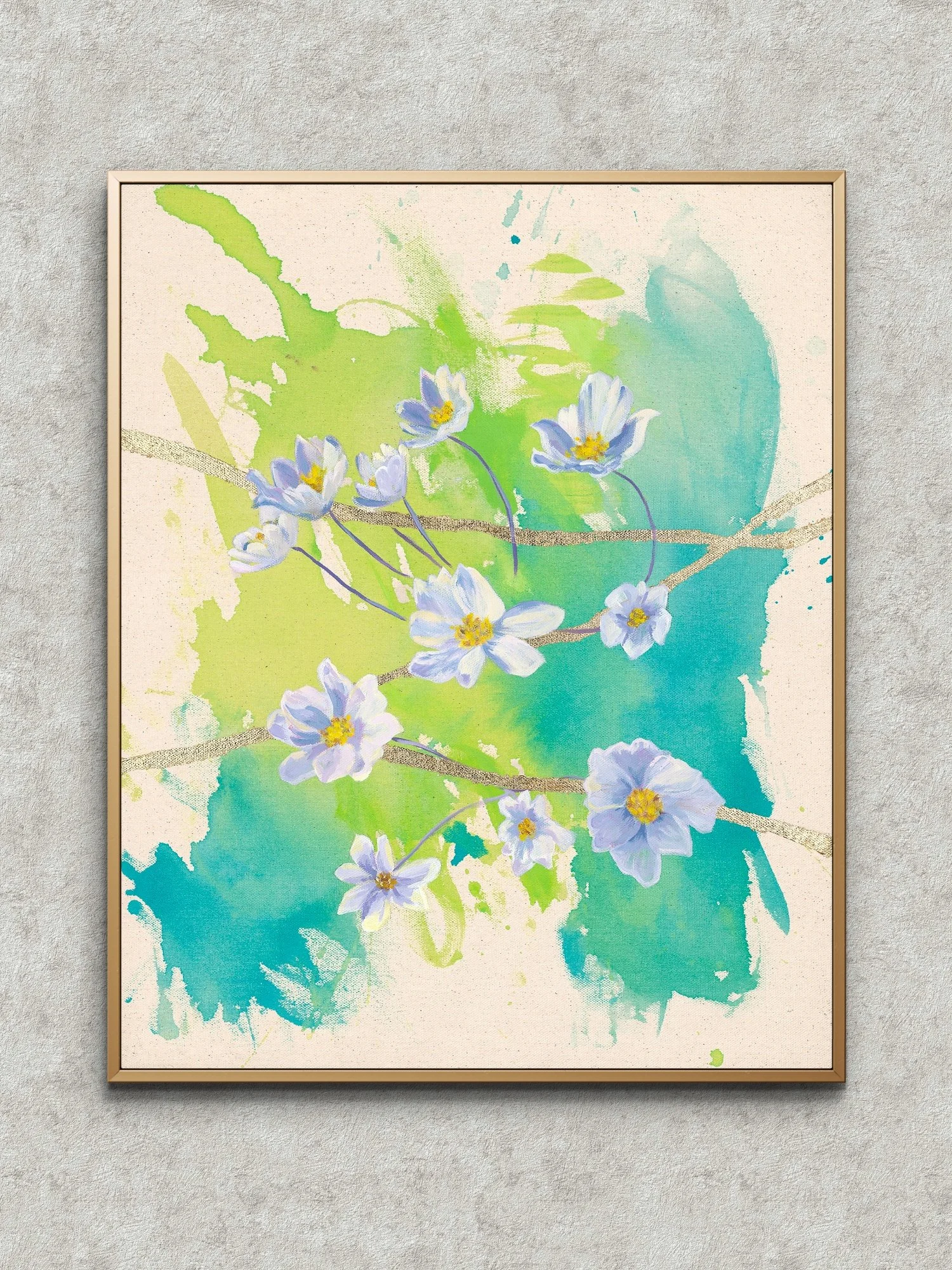 Lake Flowers 16”x20” Original $500