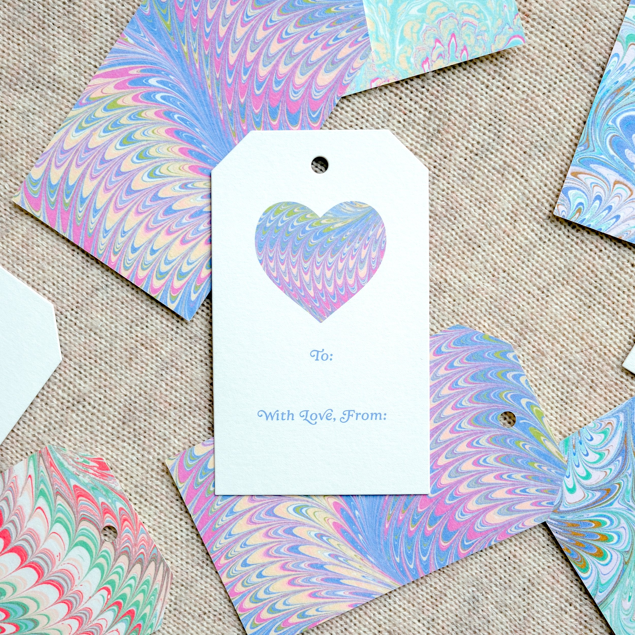 Lavender Haze Marble Gift Tags