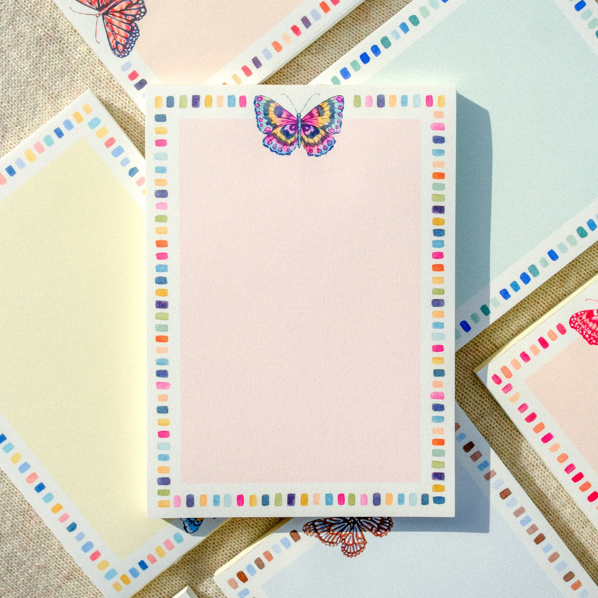 Rainbow Butterfly Notepad