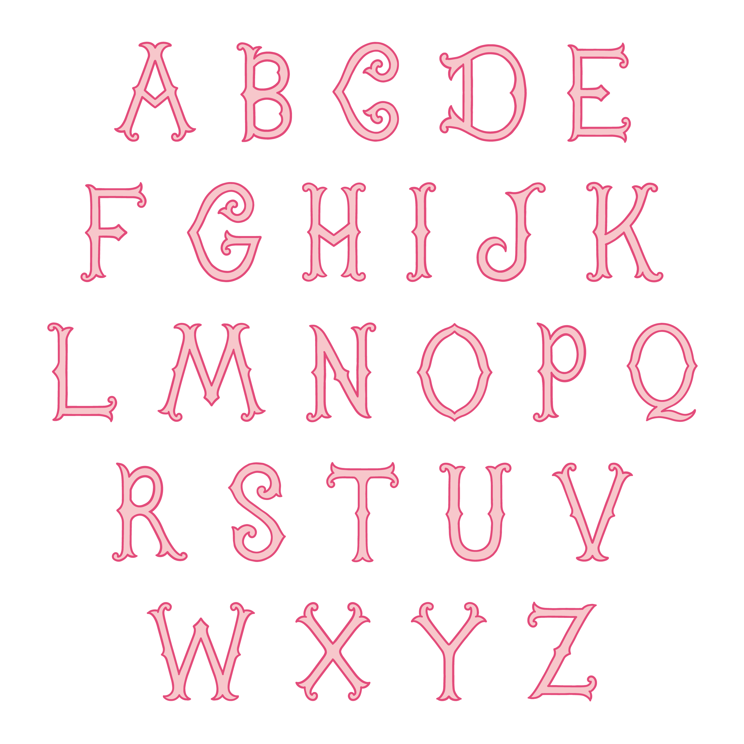 Oriental Lily Floral Initial Alphabet.png