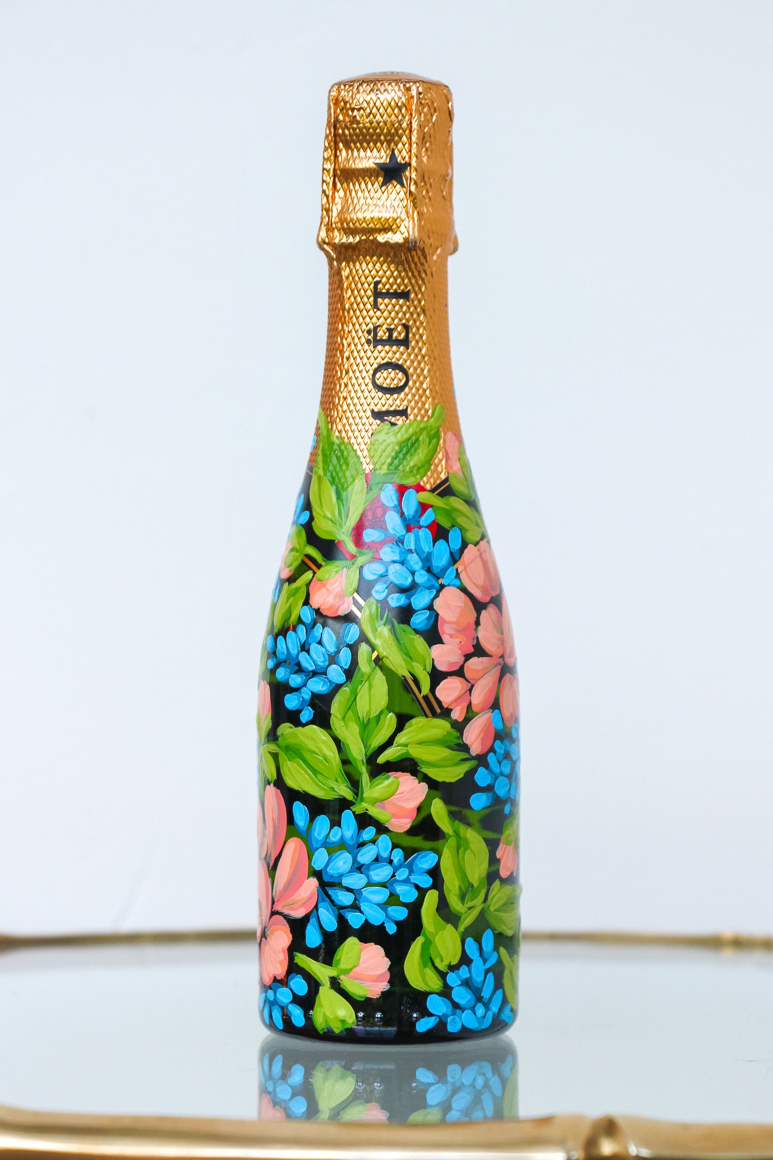 Peach + Blue Champagne Mini