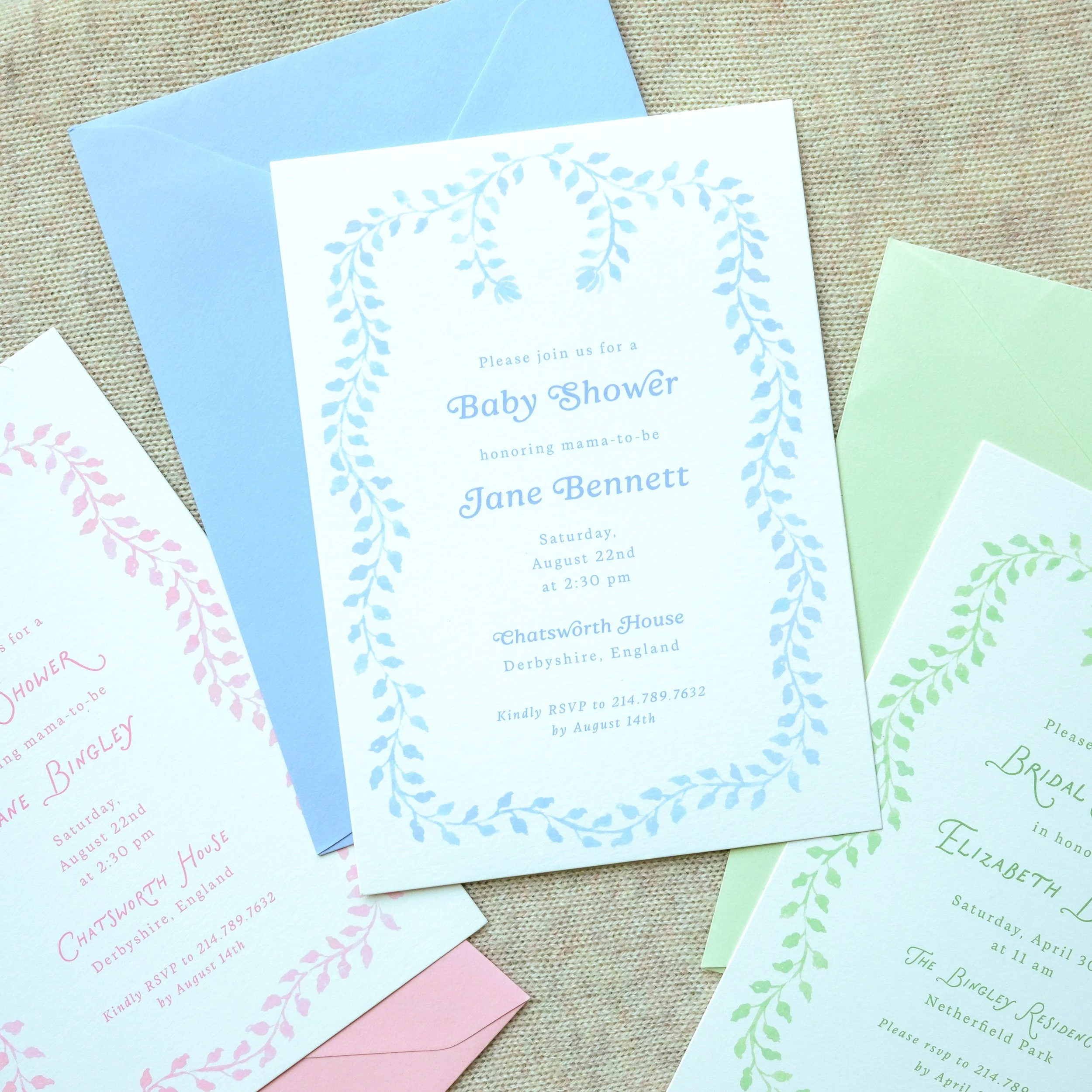 Winding Vines Invitation