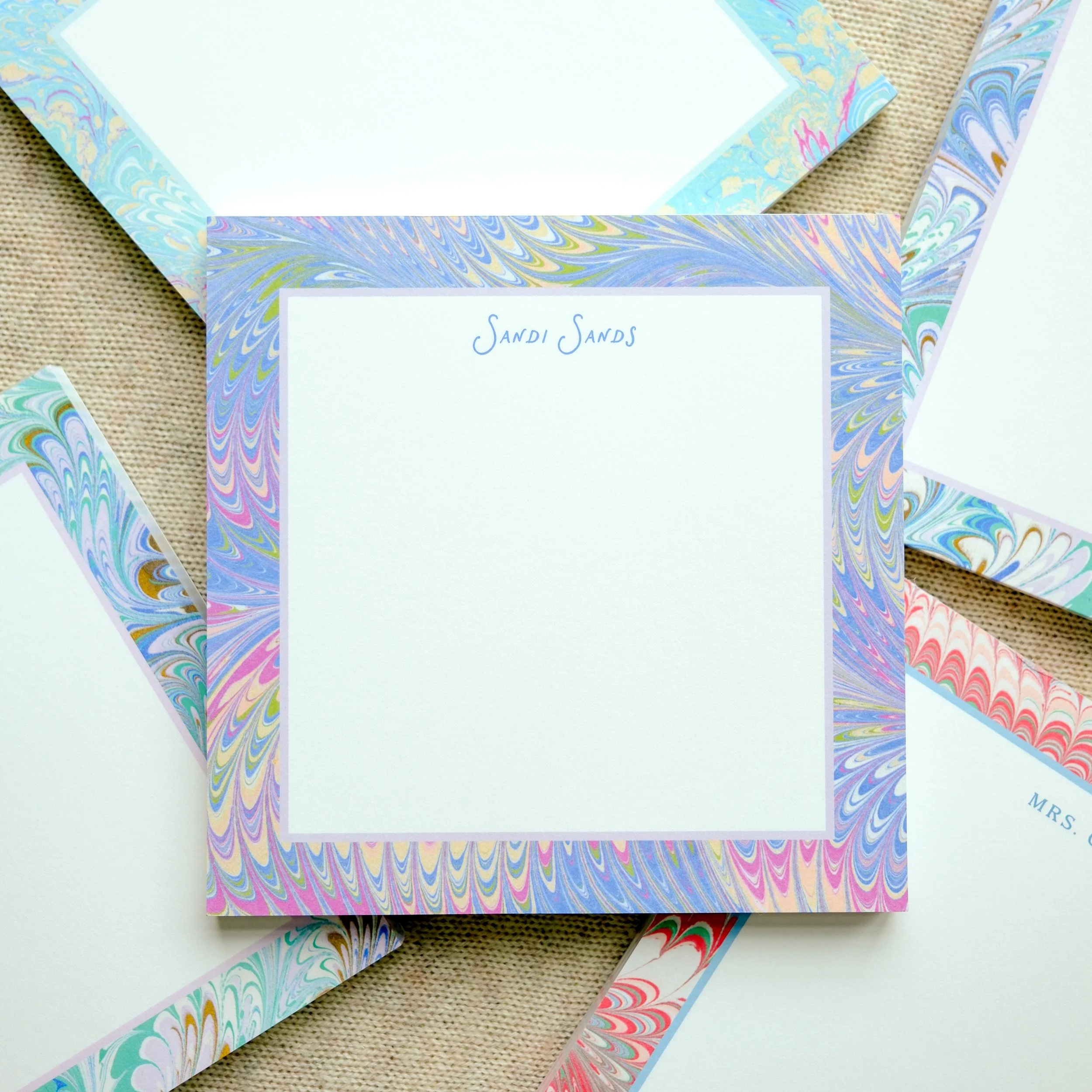 Lavender Haze Marble Notepad
