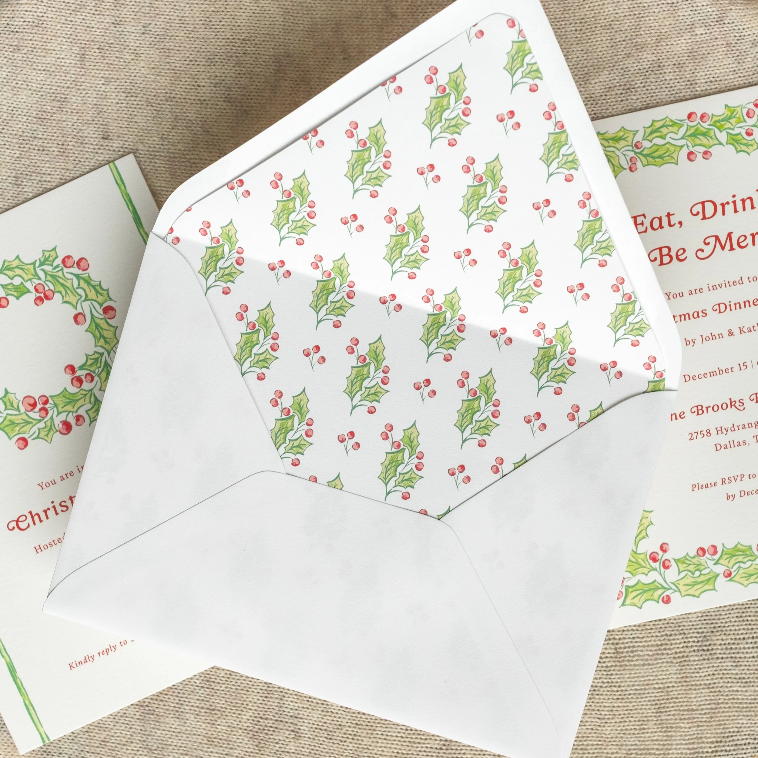 2025 | Christmas Ivy Envelope Liner