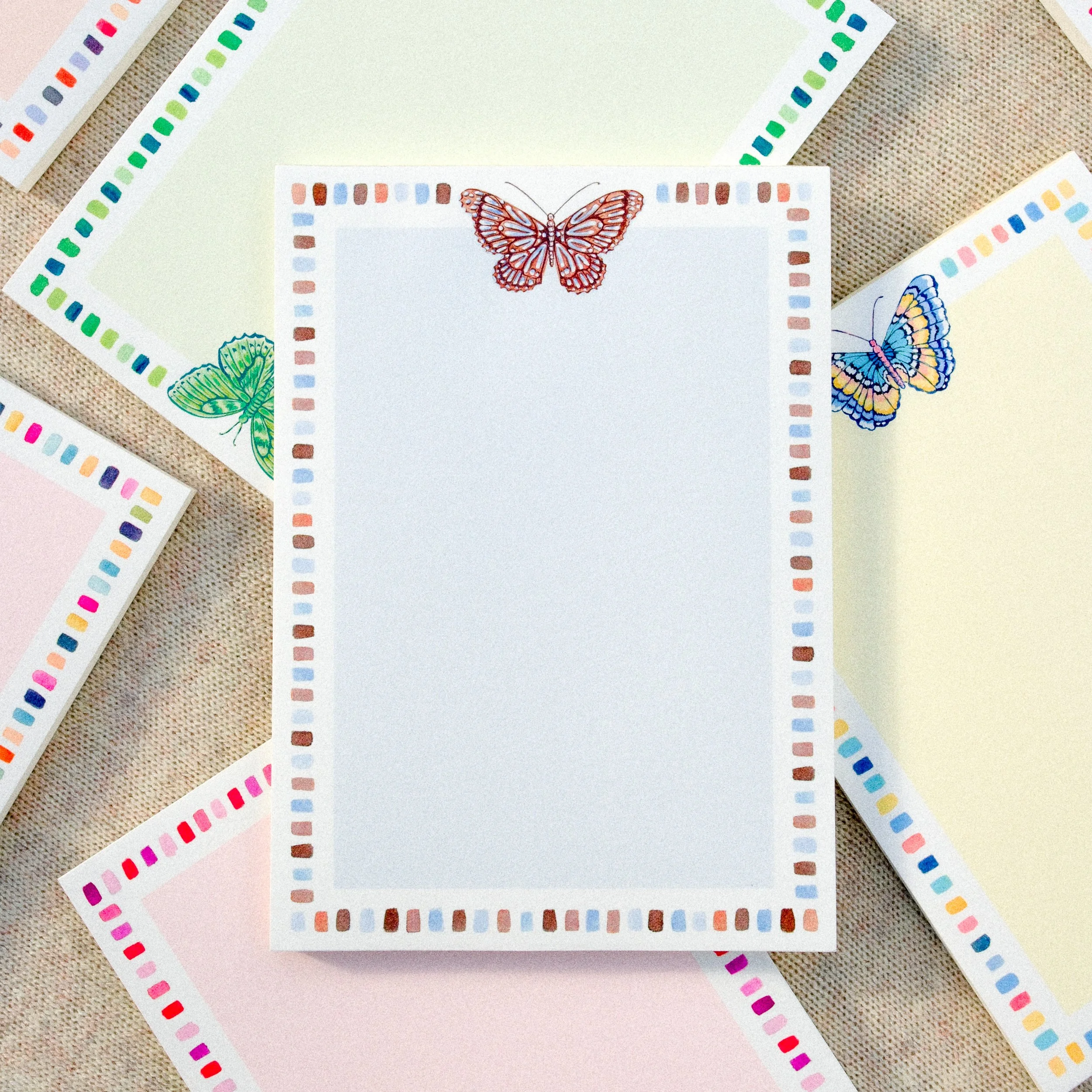 Brown & Blue Butterfly Notepad