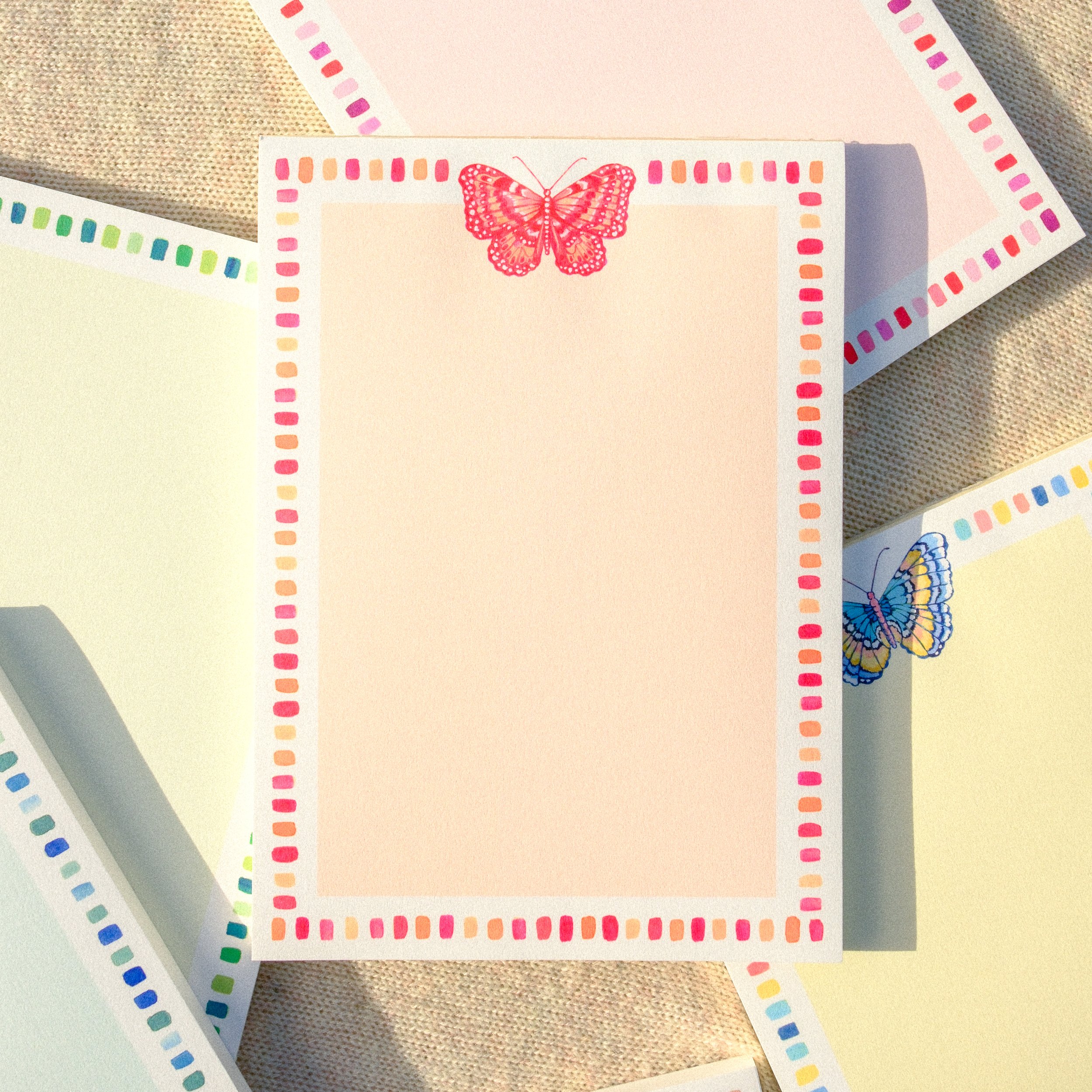 Sunset Butterfly Notepad