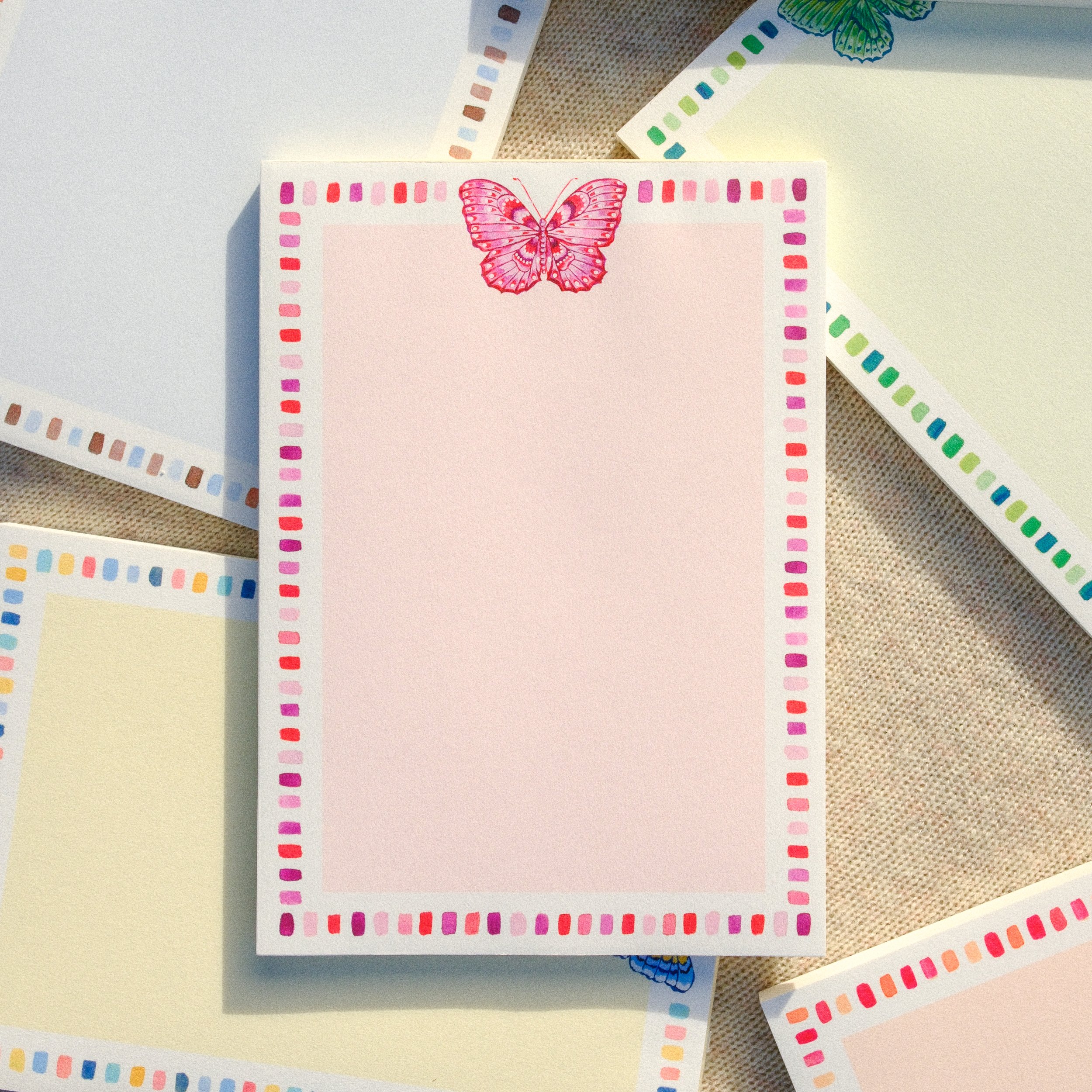 Cherry Lilac Butterfly Notepad