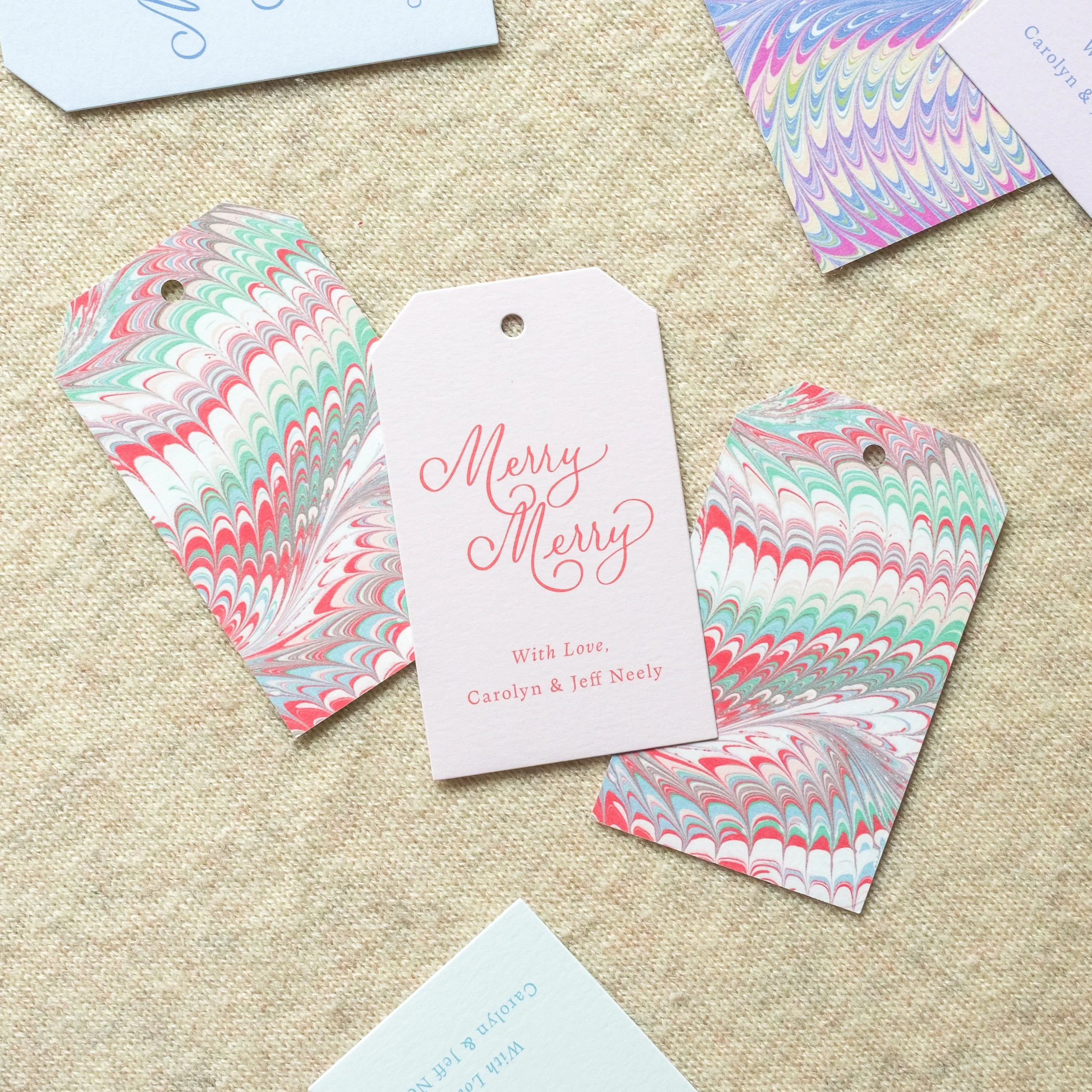 2026 | Marble Christmas Gift Tags