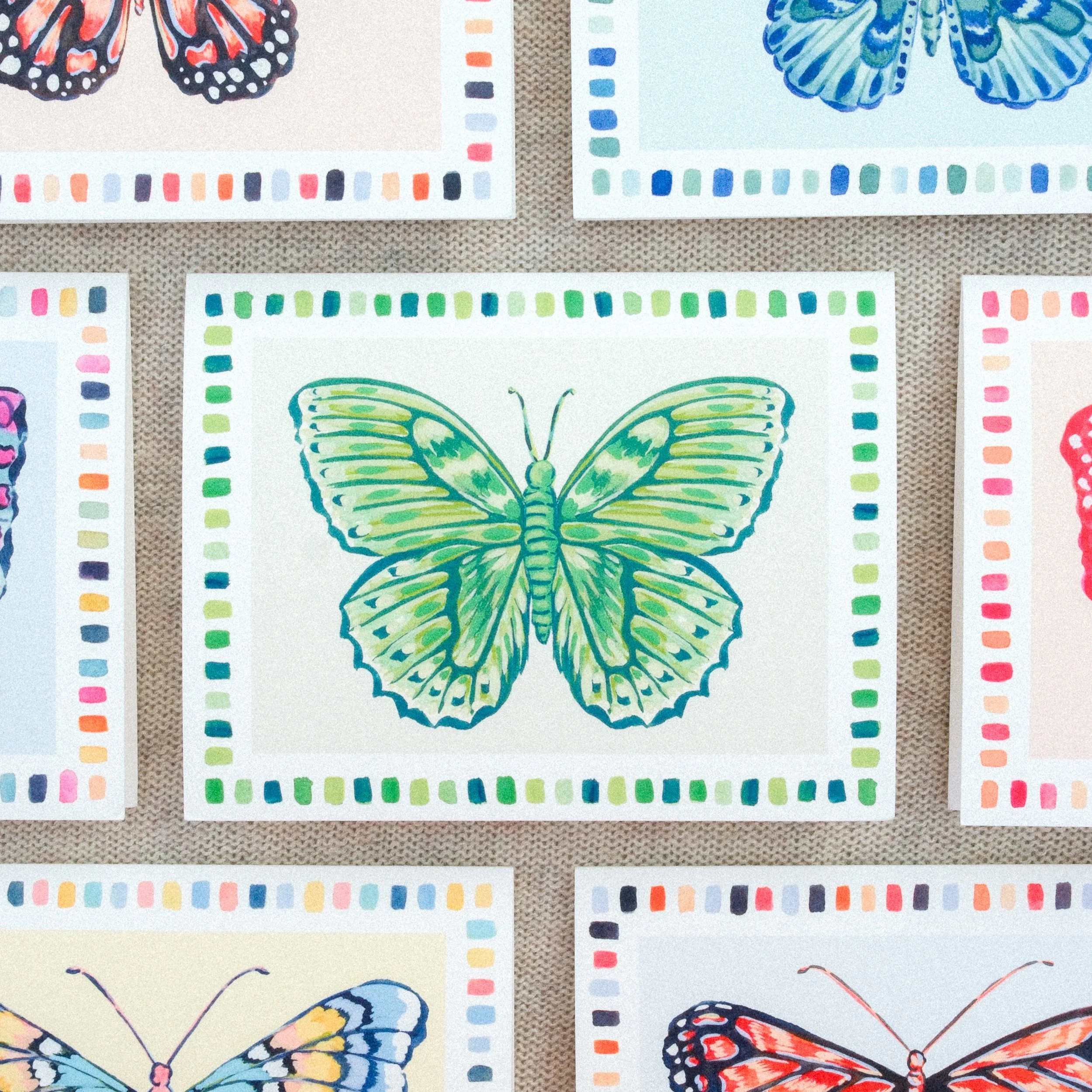 Forest Butterfly Stationery Set