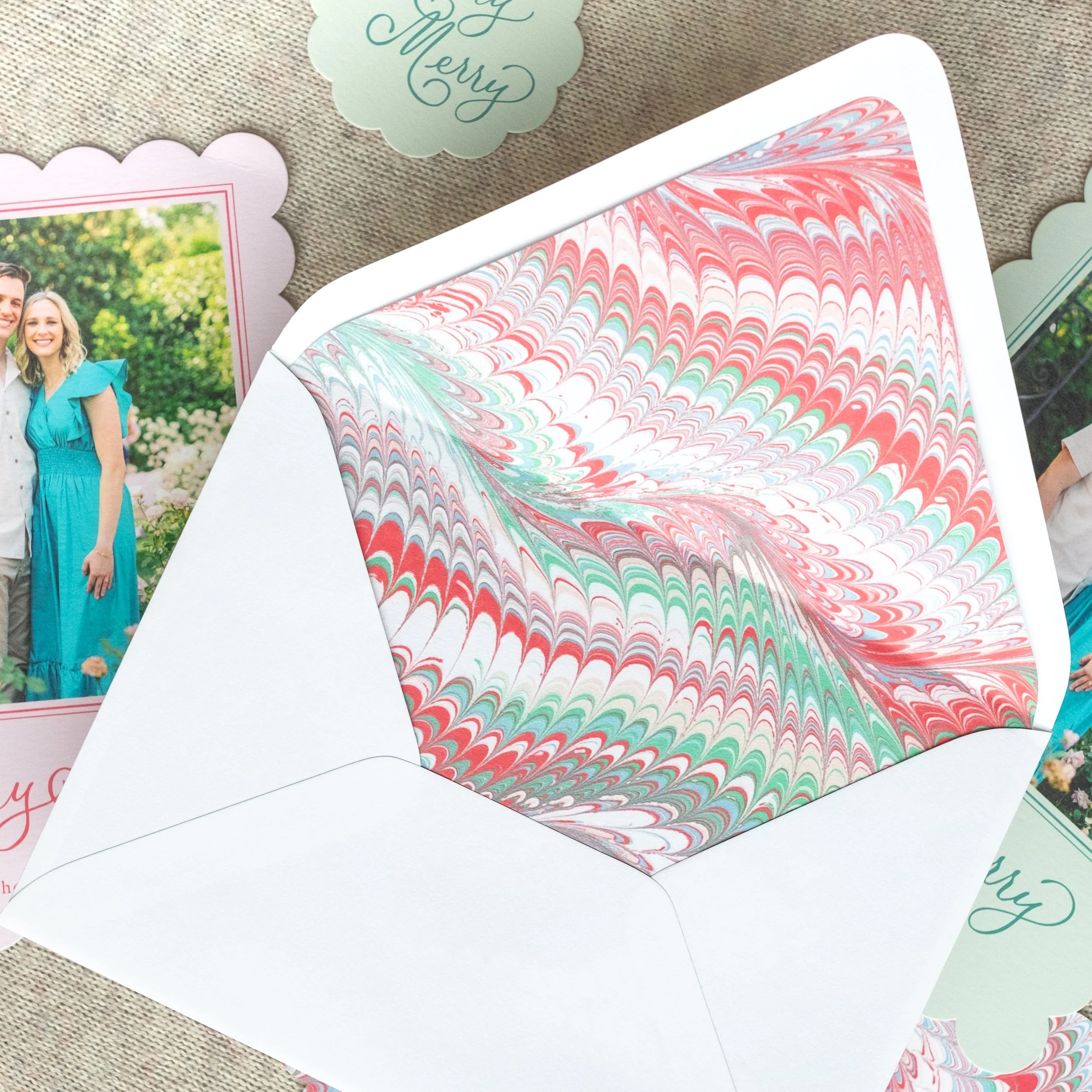 2026 | Christmas Marble Envelope Liner