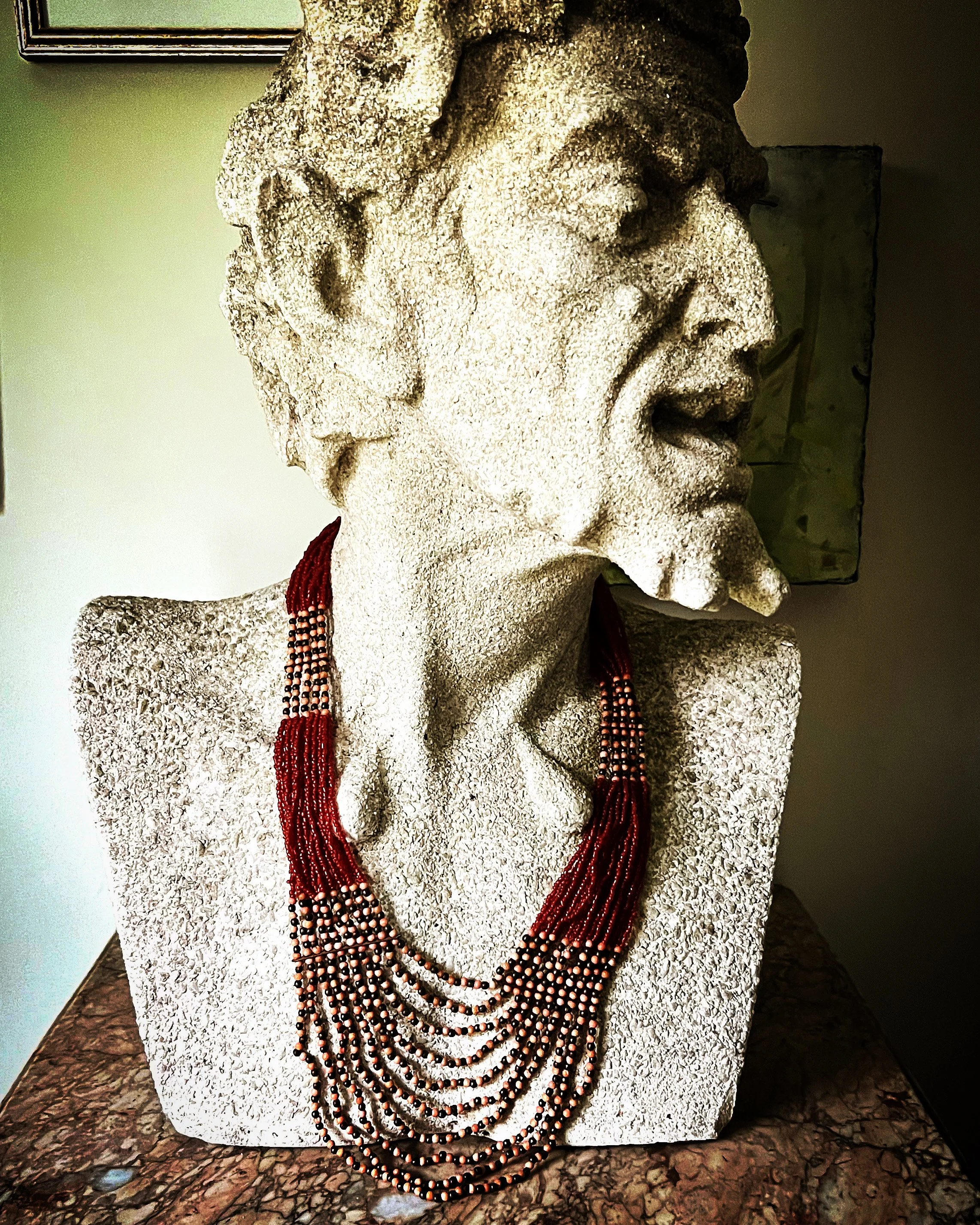 Vintage African Beaded Necklace