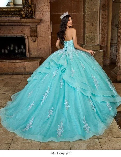 olive green maternity dress for photoshoot Beaded Long Sleeved Quinceanera Dress by House of Wu 26875 – ABC Fashion