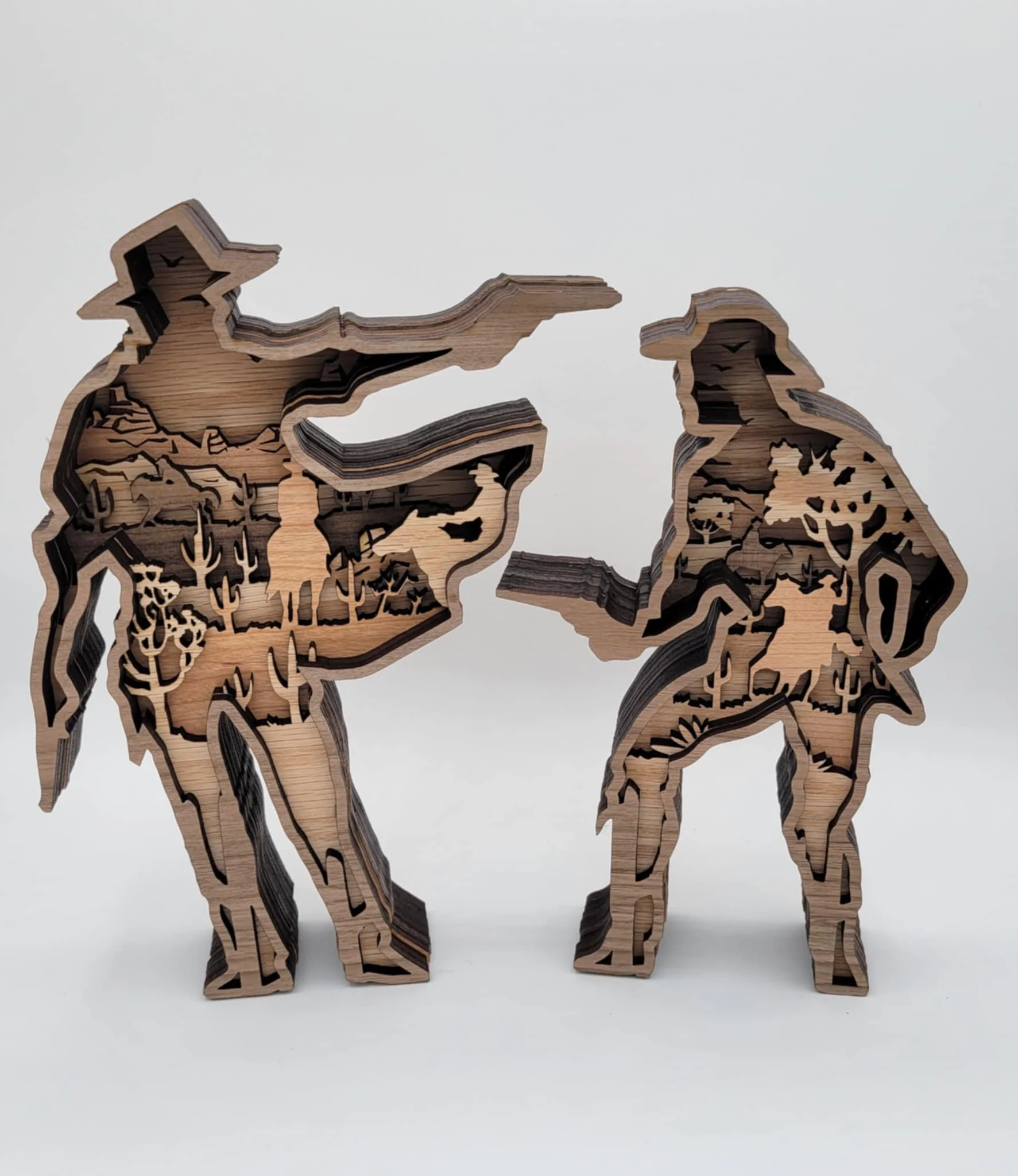 Layered 3D Cowboys