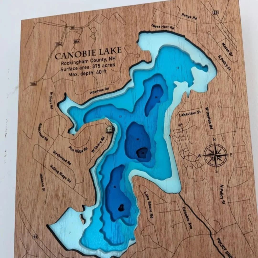 Topographical Map of Canobie Lake